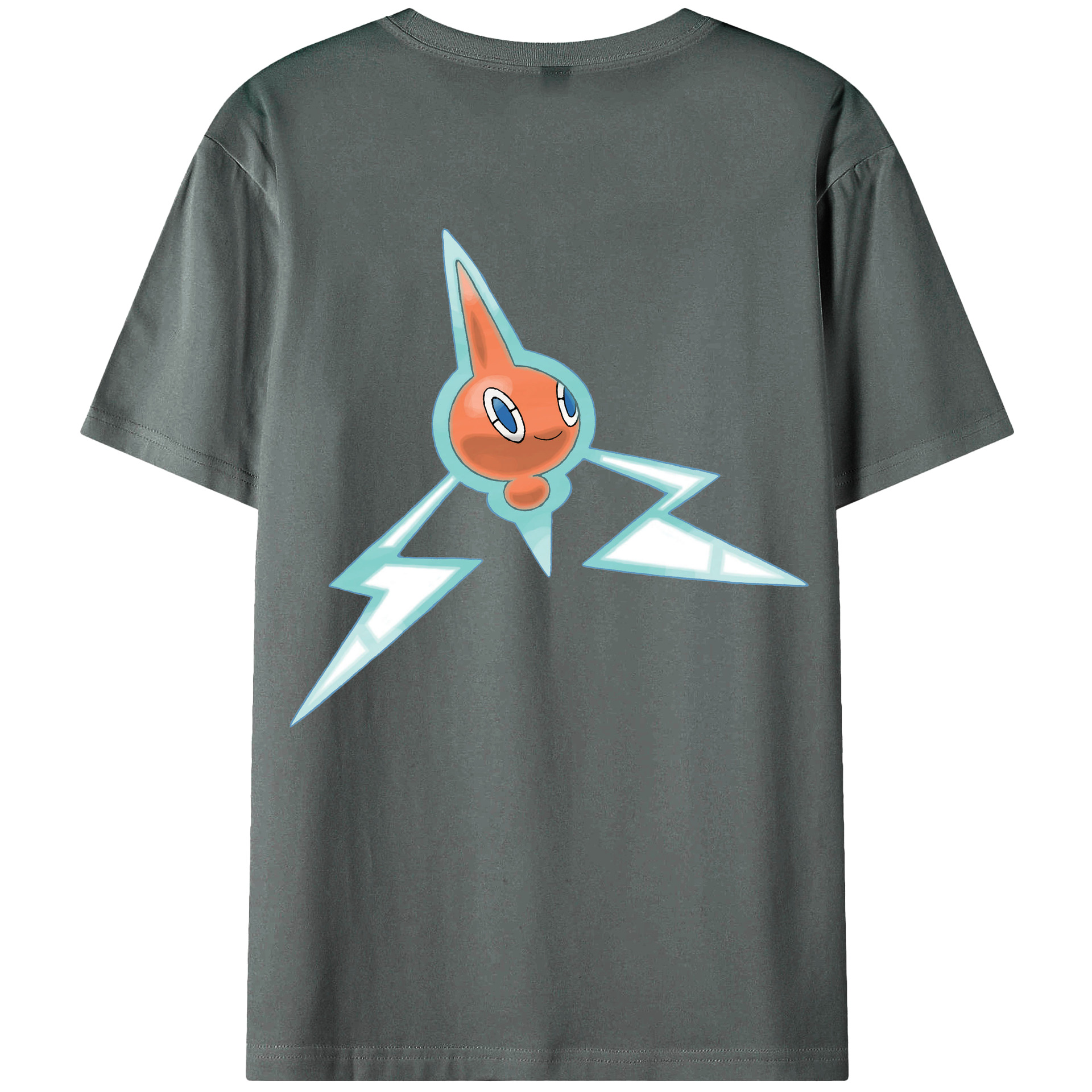 （画像用） ポケットモンスター Pokémon 綿100％ メンズ半袖Tシャツ（バックプリント） 通気性